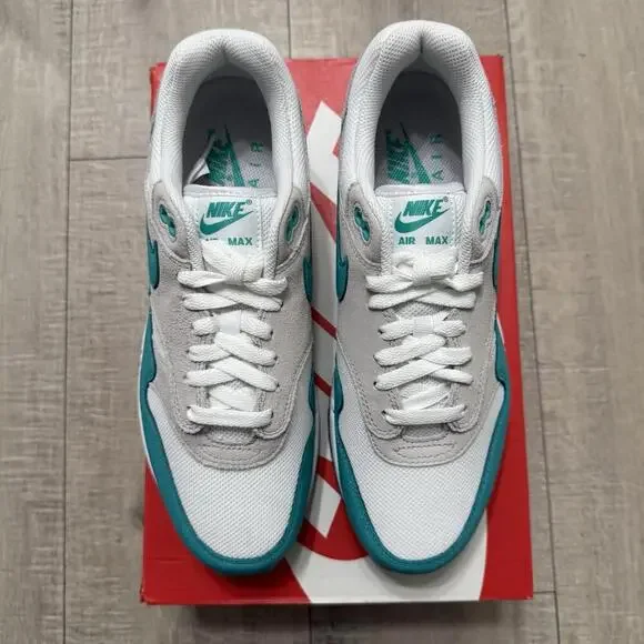 Nike Air Max 1 SC Clear Jade Green White Sneakers Retro DZ4549-001 Size 9 Men - Picture 3 of 7